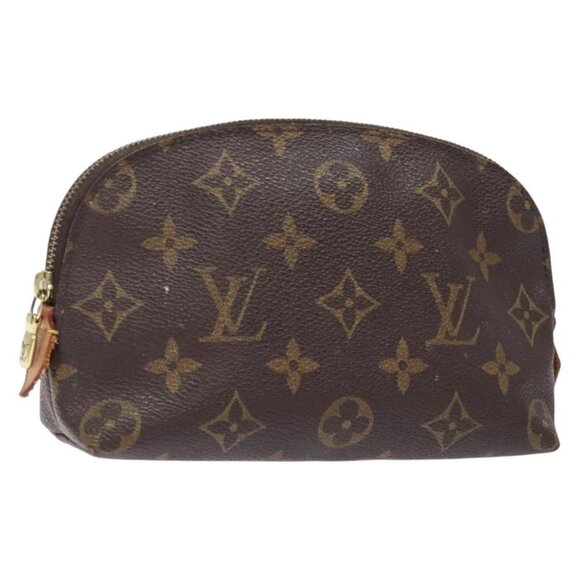 LOUIS VUITTON Monogram Pochette Cosmetic PM Pouch M43998 LV Auth 133165 - Picture 1 of 16